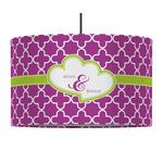 Clover 12" Drum Pendant Lamp - Fabric (Personalized)