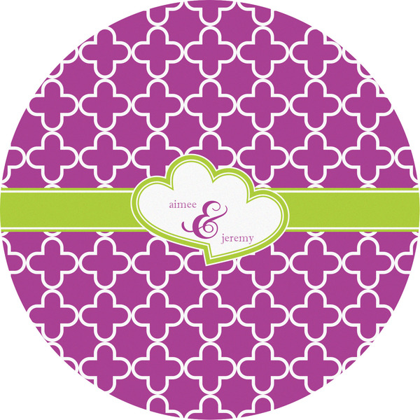 Custom Clover Multipurpose Round Labels - 5" (Personalized)