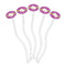 Clover Clear Plastic 7" Stir Stick - Oval - Fan