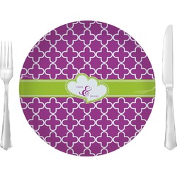 Clover Glass Lunch / Dinner Plate 10" (Personalized)