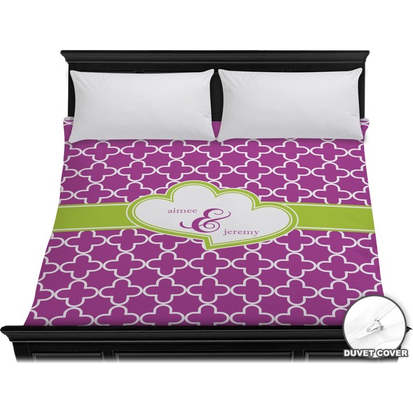 Custom Clover Duvet Cover - King (Personalized)