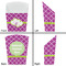 Clover French Fry Favor Box - Front & Back View