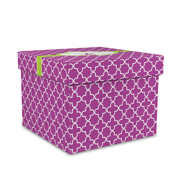 Custom Clover Gift Box with Lid - Canvas Wrapped - Medium (Personalized)