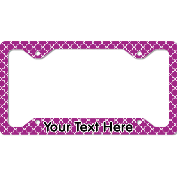 Custom Clover License Plate Frame - Style C (Personalized)