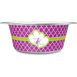 Clover Stainless Steel Dog Bowl - Small (Personalized)
