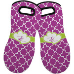 Clover Neoprene Oven Mitts - Set of 2 w/ Couple's Names