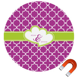 Clover Round Car Magnet - 10" (Personalized)