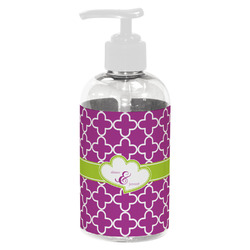 Clover Plastic Soap / Lotion Dispenser (8 oz - Small - White) (Personalized)