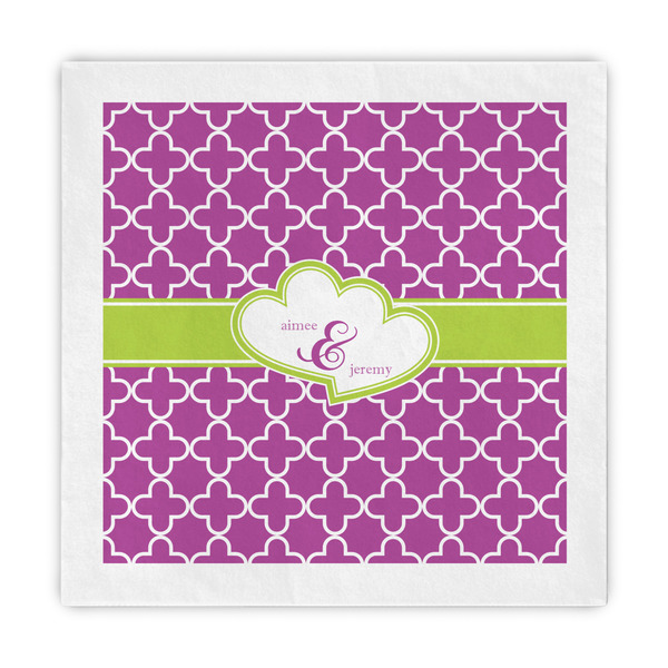 Custom Clover Standard Decorative Napkins (Personalized)