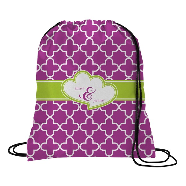 Custom Clover Drawstring Backpack - Medium (Personalized)