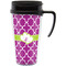 Clover Travel Mug with Black Handle - Front