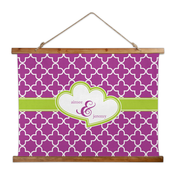 Custom Clover Wall Hanging Tapestry - Wide (Personalized)