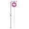 Clover White Plastic 5.5" Stir Stick - Round - Dimensions