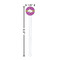 Clover White Plastic 7" Stir Stick - Round - Dimensions