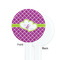 Clover White Plastic 7" Stir Stick - Single Sided - Round - Front & Back