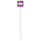 Clover White Plastic Stir Stick - Double Sided - Square - Single Stick