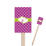 Clover 6.25" Rectangle Wooden Stir Sticks - Single Sided (Personalized)