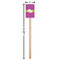 Clover Wooden 6.25" Stir Stick - Rectangular - Dimensions