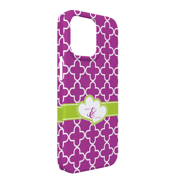 Custom Clover iPhone Case - Plastic - iPhone 13 Pro Max (Personalized)