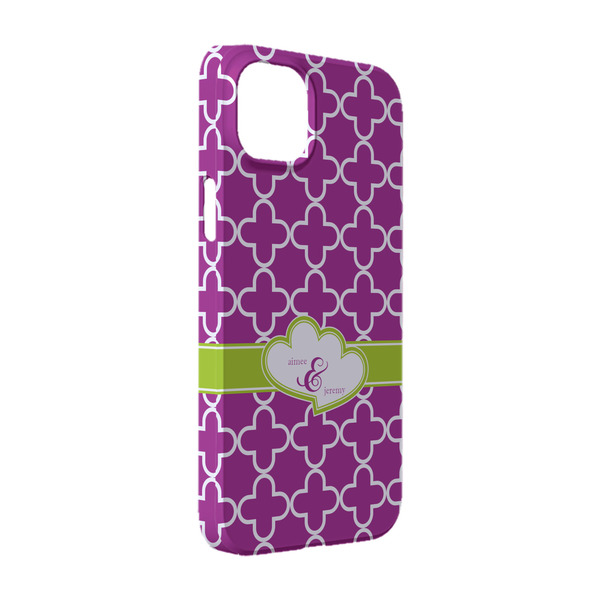 Custom Clover iPhone Case - Plastic - iPhone 14 Pro (Personalized)