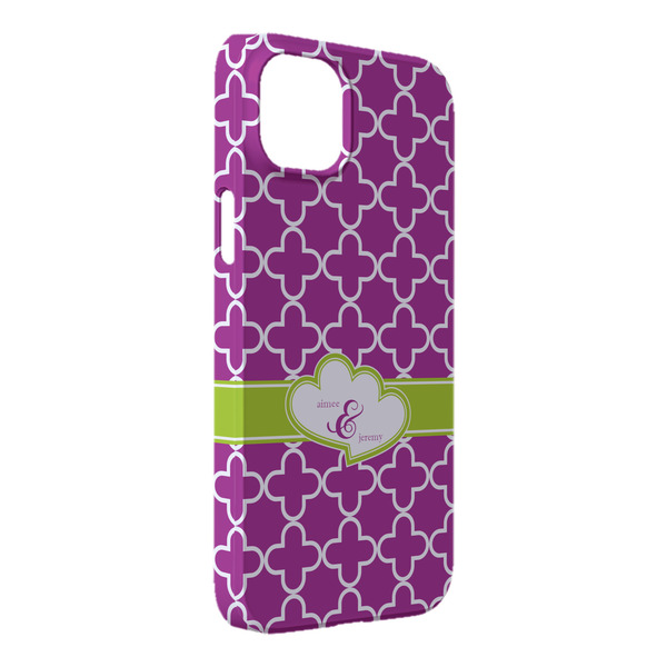 Custom Clover iPhone Case - Plastic - iPhone 14 Pro Max (Personalized)