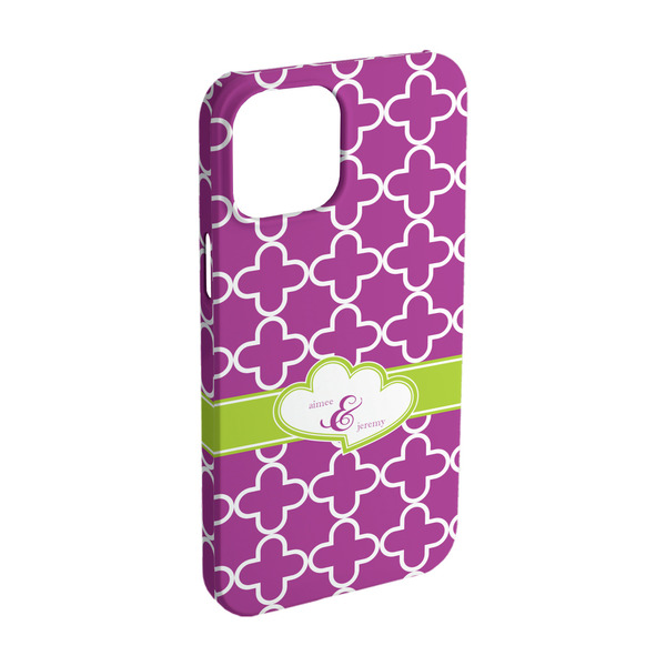 Custom Clover iPhone Case - Plastic - iPhone 15 (Personalized)