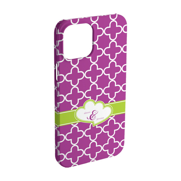 Custom Clover iPhone Case - Plastic - iPhone 15 Pro (Personalized)