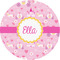 Princess Carriage 1" Multipurpose Round Labels - Single Sticker