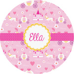 Princess Carriage Multipurpose Round Labels - Custom Sized (Personalized)