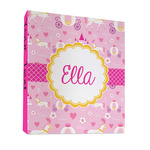 Princess Carriage 3 Ring Binder - Full Wrap - 1" (Personalized)