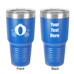 Princess Carriage 30 oz Stainless Steel Tumbler - Royal Blue - Double-Sided (Personalized)