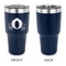 Princess Carriage 30 oz Stainless Steel Ringneck Tumblers - Navy - Single Sided - APPROVAL