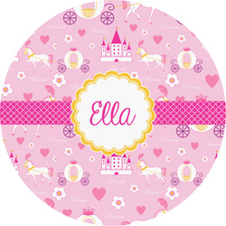 Princess Carriage Multipurpose Round Labels - 5" (Personalized)