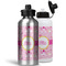 Princess Carriage Aluminum Water Bottles - MAIN (white &silver)