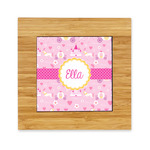 Princess Carriage Bamboo Trivet with Ceramic Tile Insert (Personalized)