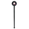 Princess Carriage Black Plastic 7" Stir Stick - Round - Single Stick