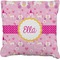 Princess Carriage Burlap Pillow 16"