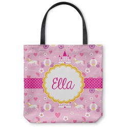 Princess Carriage Canvas Tote Bag - Small - 13"x13" (Personalized)