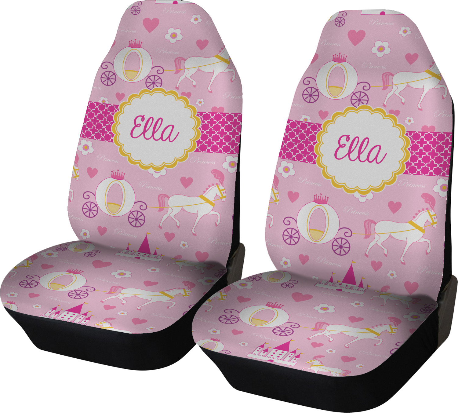 Princess Carriage Car Seat Covers (Set of Two) (Personalized