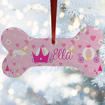 Princess Carriage Ceramic Dog Ornament w/ Name or Text