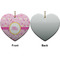 Princess Carriage Ceramic Flat Ornament - Heart Front & Back (APPROVAL)