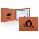 Princess Carriage Leatherette Certificate Holder