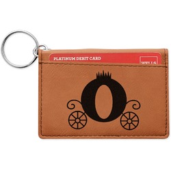 Princess Carriage Leatherette Keychain ID Holder - Single Sided