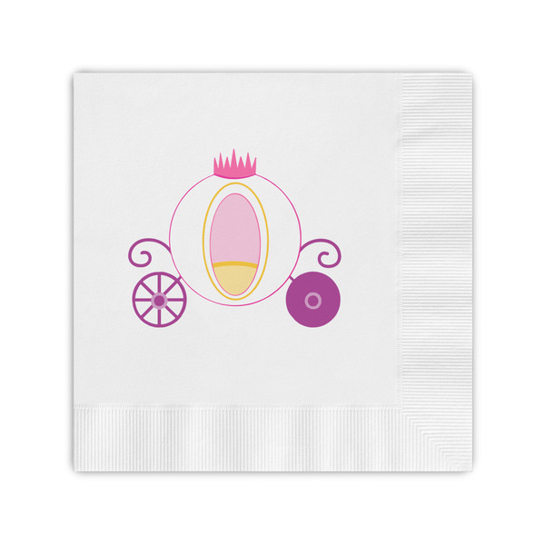 Custom Princess Carriage Coined Cocktail Napkins