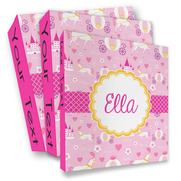 Custom Princess Carriage 3 Ring Binder - Full Wrap (Personalized)