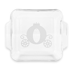 Princess Carriage Glass Cake Dish with Truefit Lid - 8in x 8in