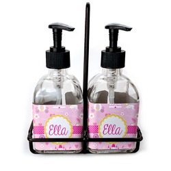 Princess Carriage Glass Soap & Lotion Bottle Set (Personalized)