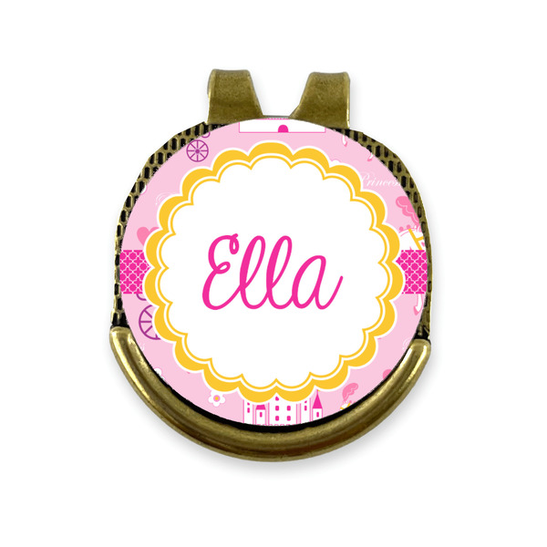 Custom Princess Carriage Golf Ball Marker - Hat Clip - Gold