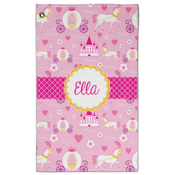 Princess Carriage Golf Towel - Poly-Cotton Blend w/ Name or Text