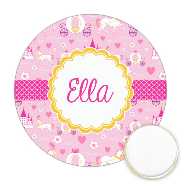 Custom Princess Carriage Printed Cookie Topper - 2.5" (Personalized)